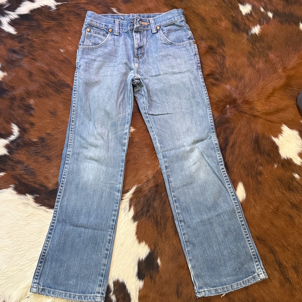 Youth Wrangler Retro Classic Blue Denim Jeans 10 Reg